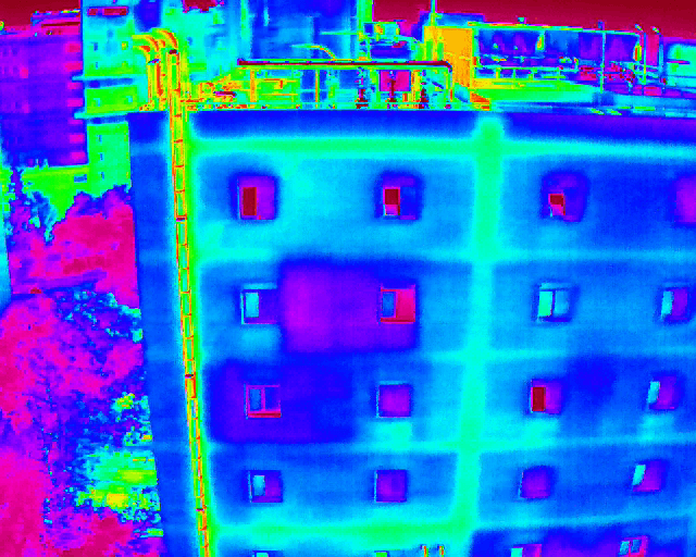 Overall thermal profile of a commercial building